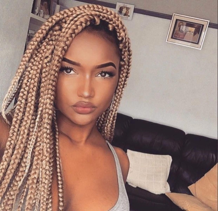 Сенегальские косы каштановые