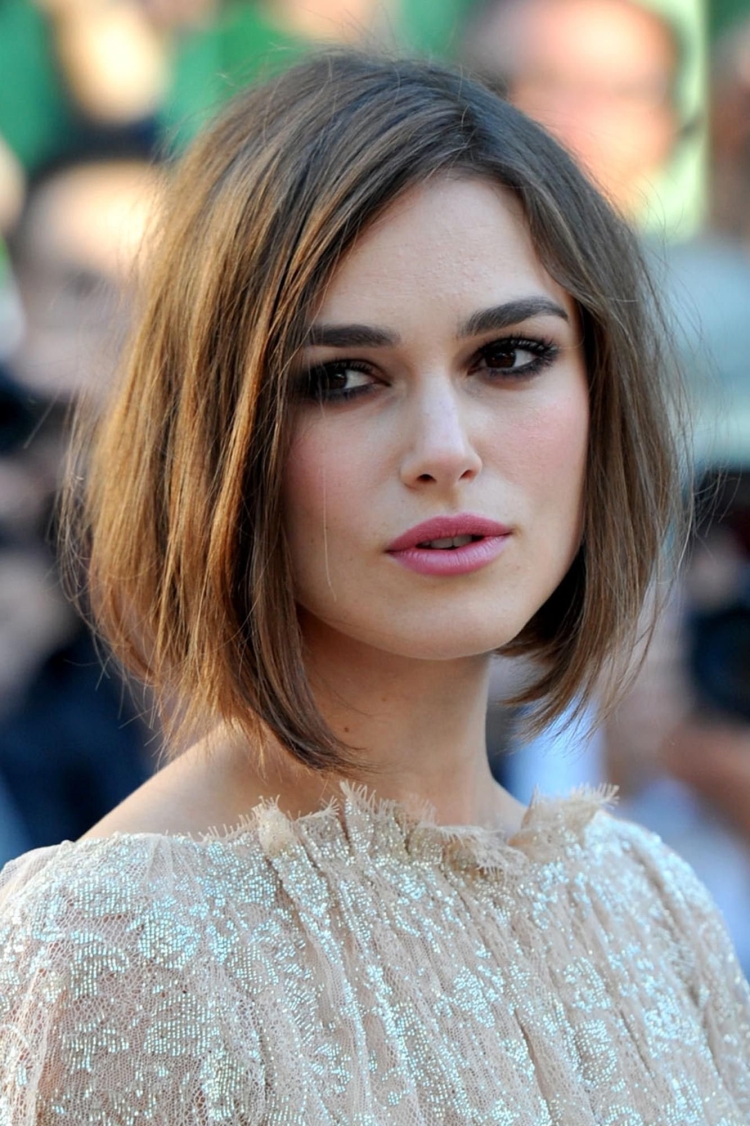 Кира Найтли каре