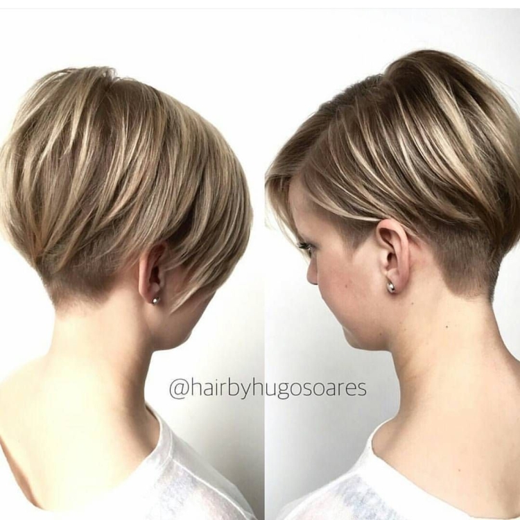 Стрижки короткие женские с прямым затылком