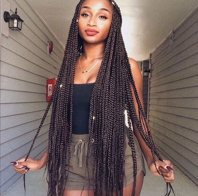 Сенегальские косички черные