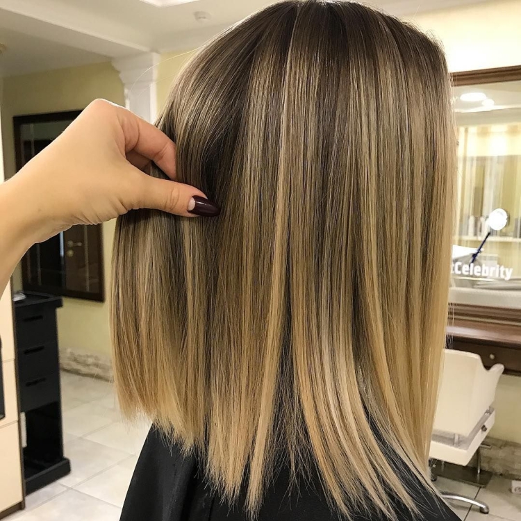 Мелирование AIRTOUCH на темные