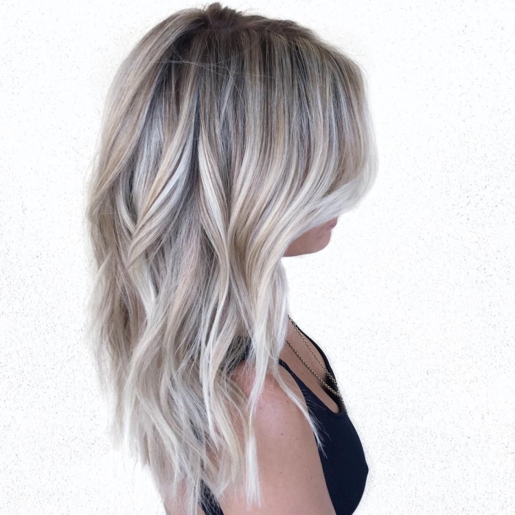 Шатуш балаяж пепельный мелирование