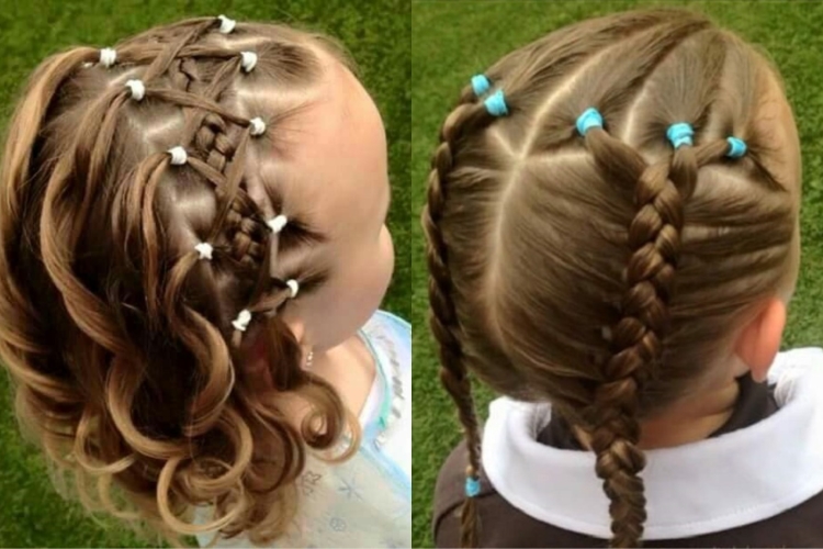 Причёски с резиночками для девочек