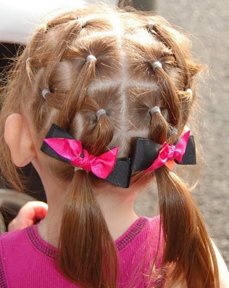 Прически из хвостиков для девочек