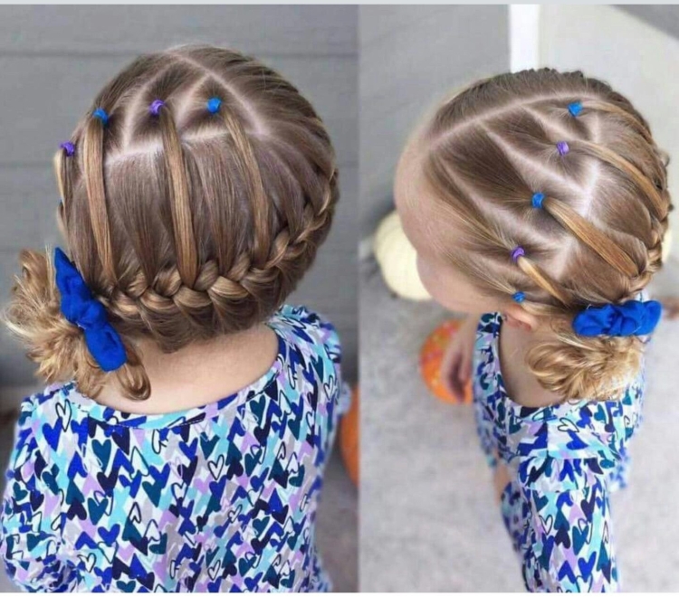 Прически из косичек в садик