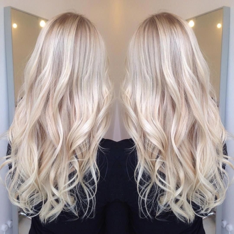 Балаяж жемчужный блонд