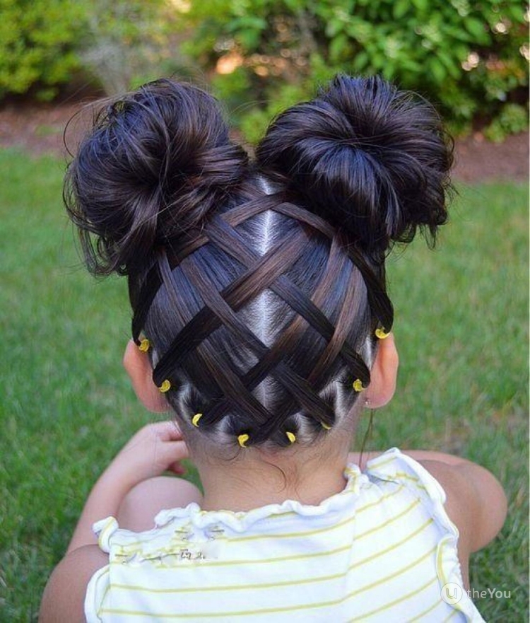 Детские прически с рожками