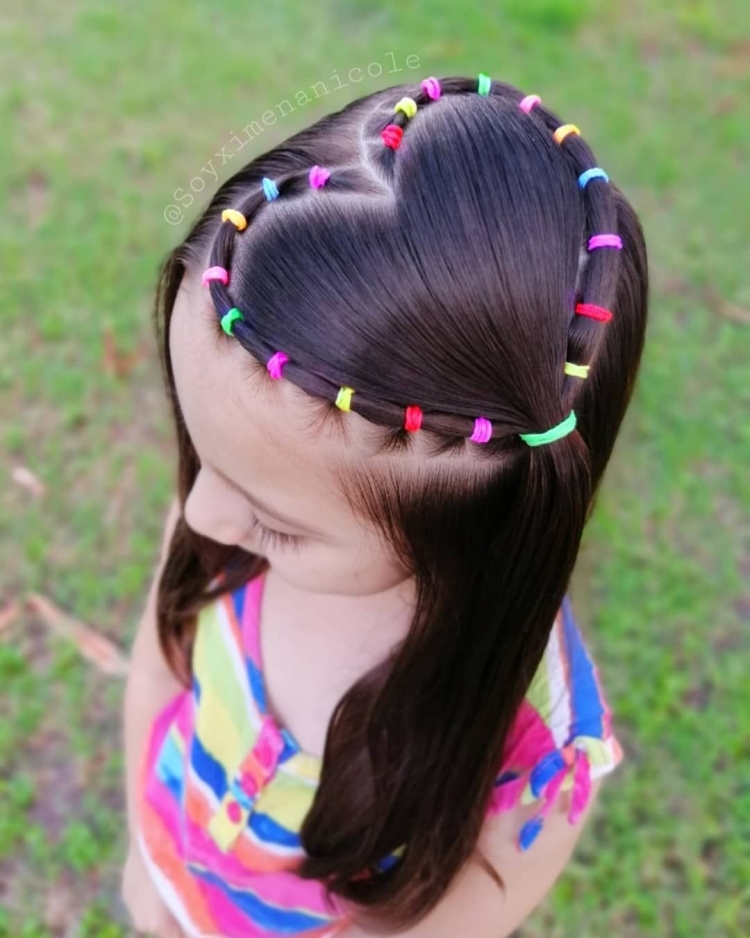 Причёски для девочек с маленькими резинками