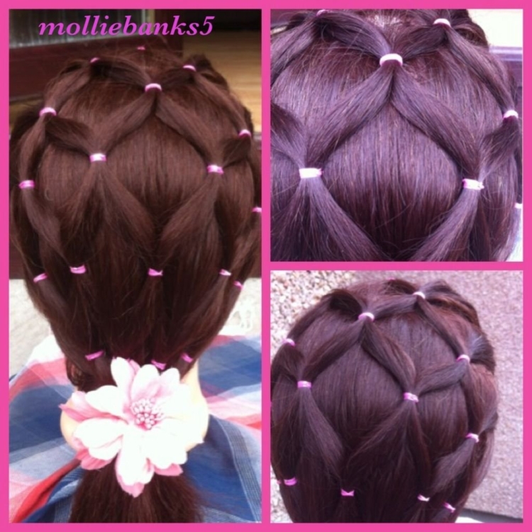 Причёски с резиночками на длинные волосы