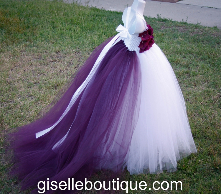 Шлейф из фатина