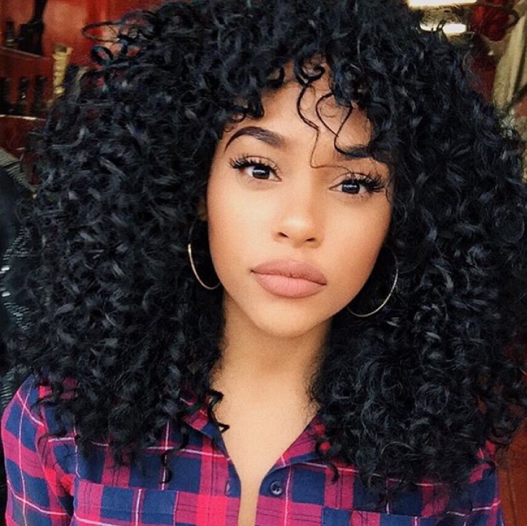 Афро кудри с челкой