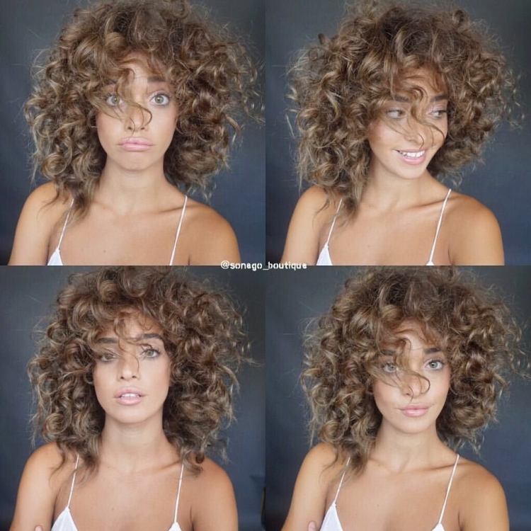 Контуринг на кудрявые волосы