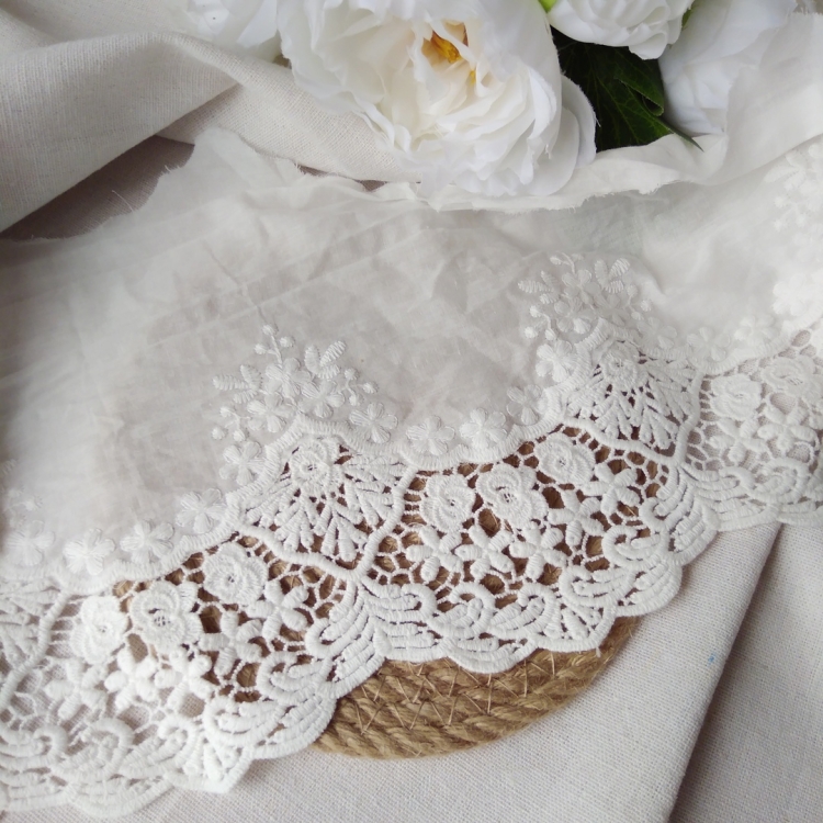 Кружевное шитье хлопок