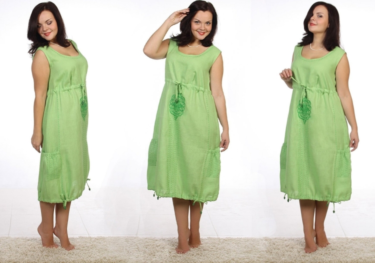 Летние платья для полных