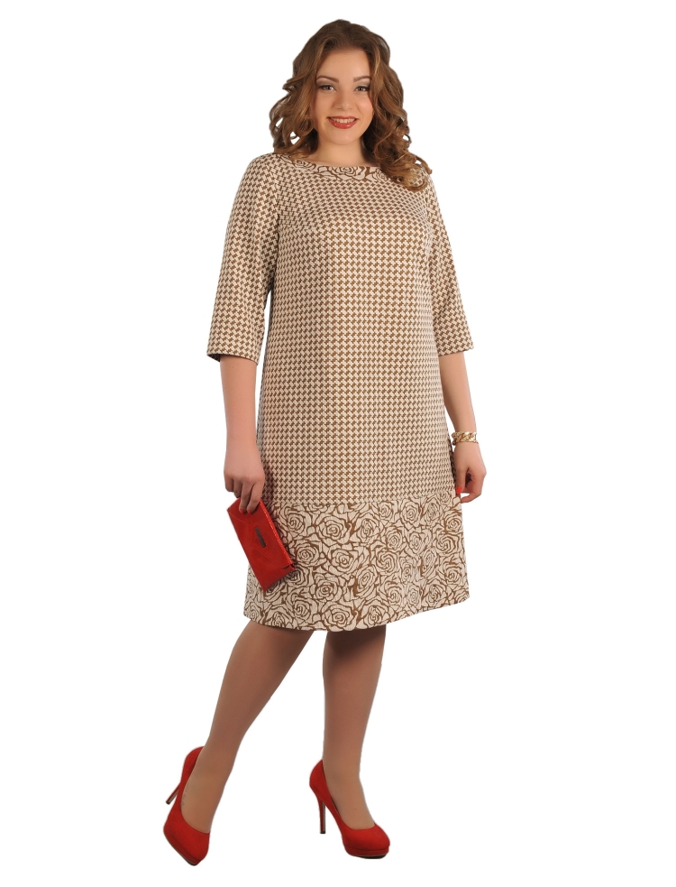 Платья прямого силуэта для полных