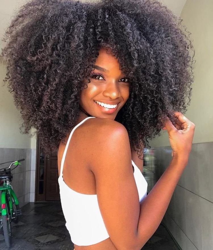 Парик афро кудри длинные