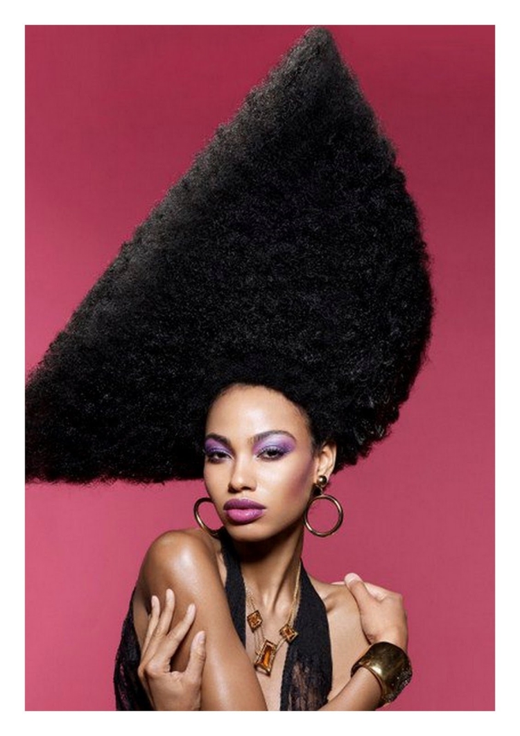 Фотосет в стиле афро прическа