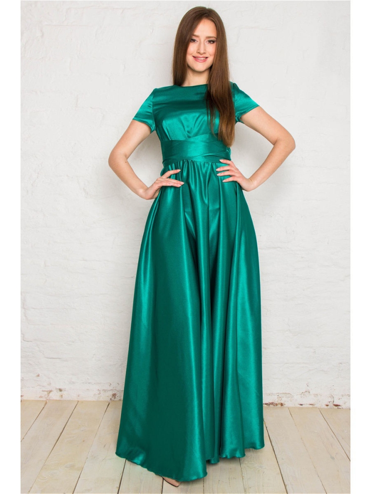 Платье из сатина