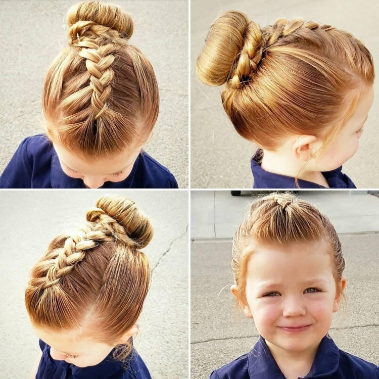 Простая прическа для девочки на средние волосы на праздник