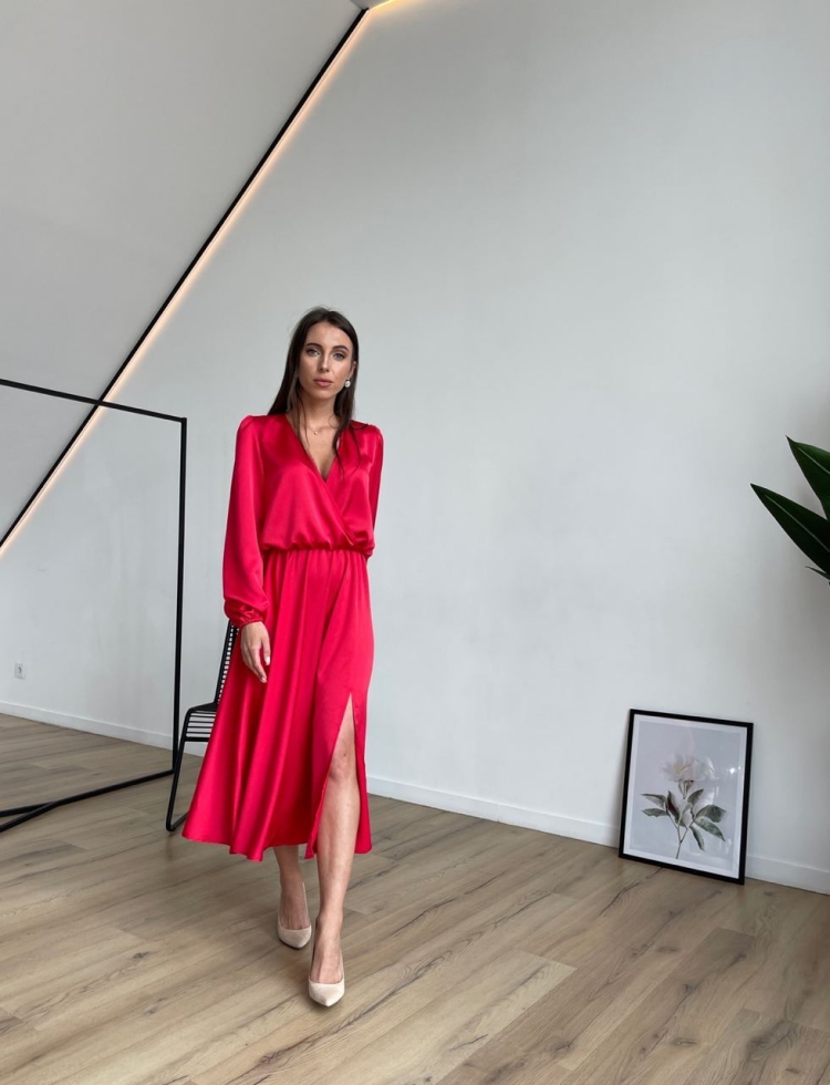 Платье из креп сатина