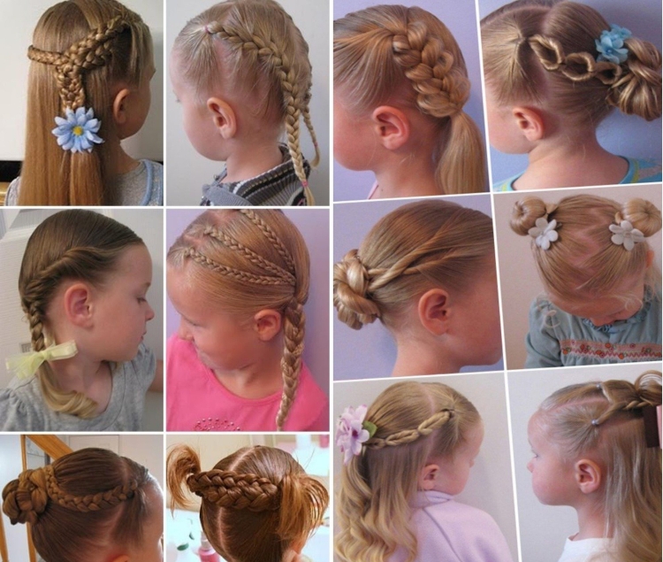 Легкая прическа для девочки в садик для начинающих