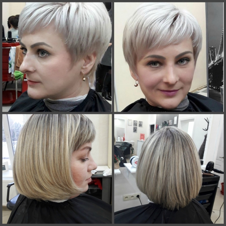 Мелирование и тонирование на короткие волосы
