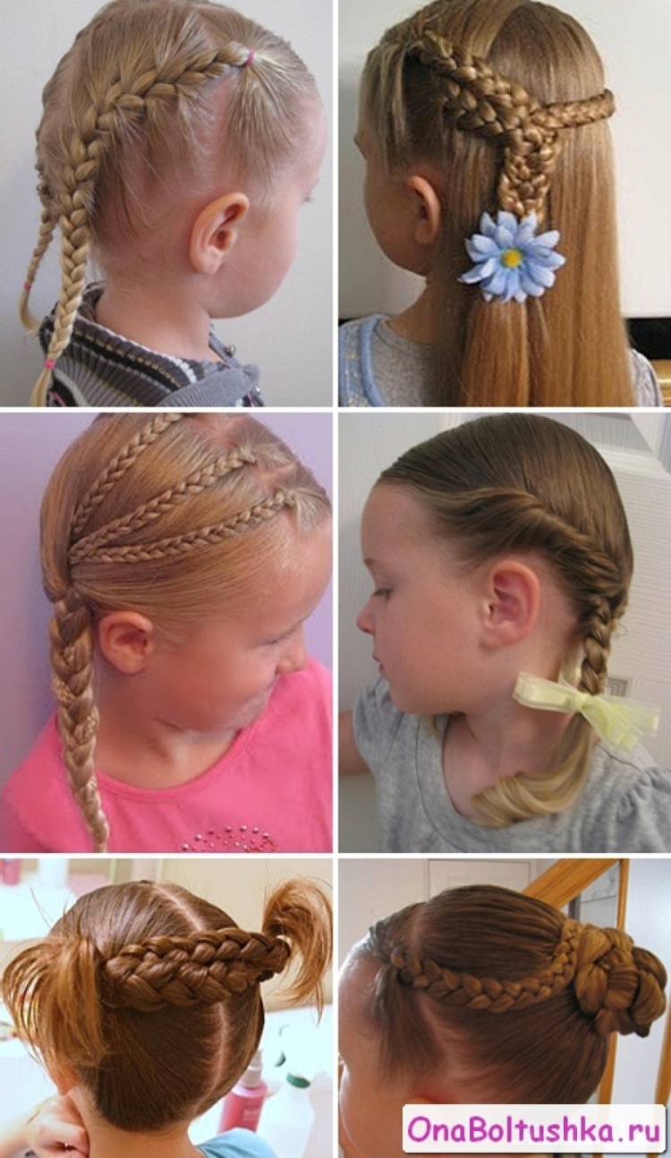 Простые причёски для девочек в садик