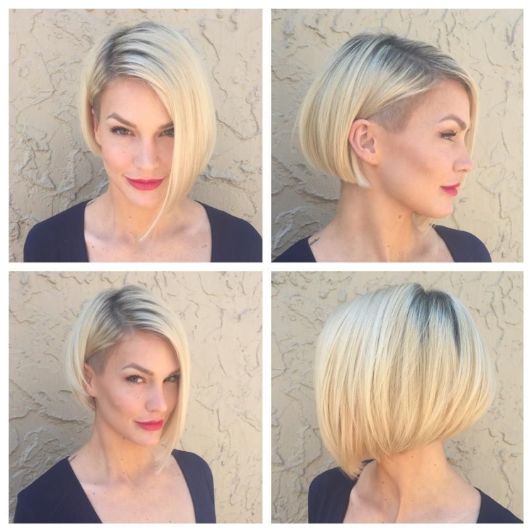 Прическа асимметричный Боб на тонкие волосы