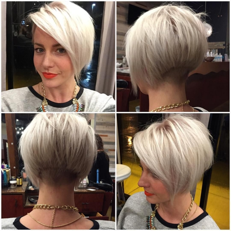 Стрижка Боб каре Пикси на средние