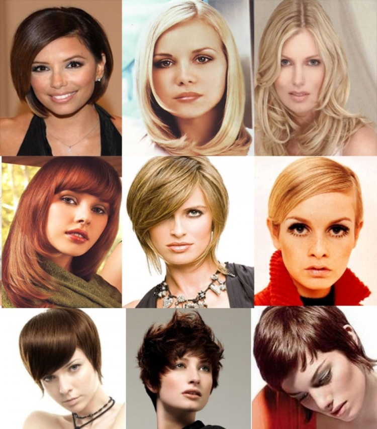 Стрижки для овального типа лица