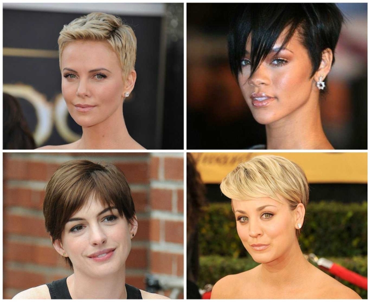 Короткие стрижки на узкое лицо