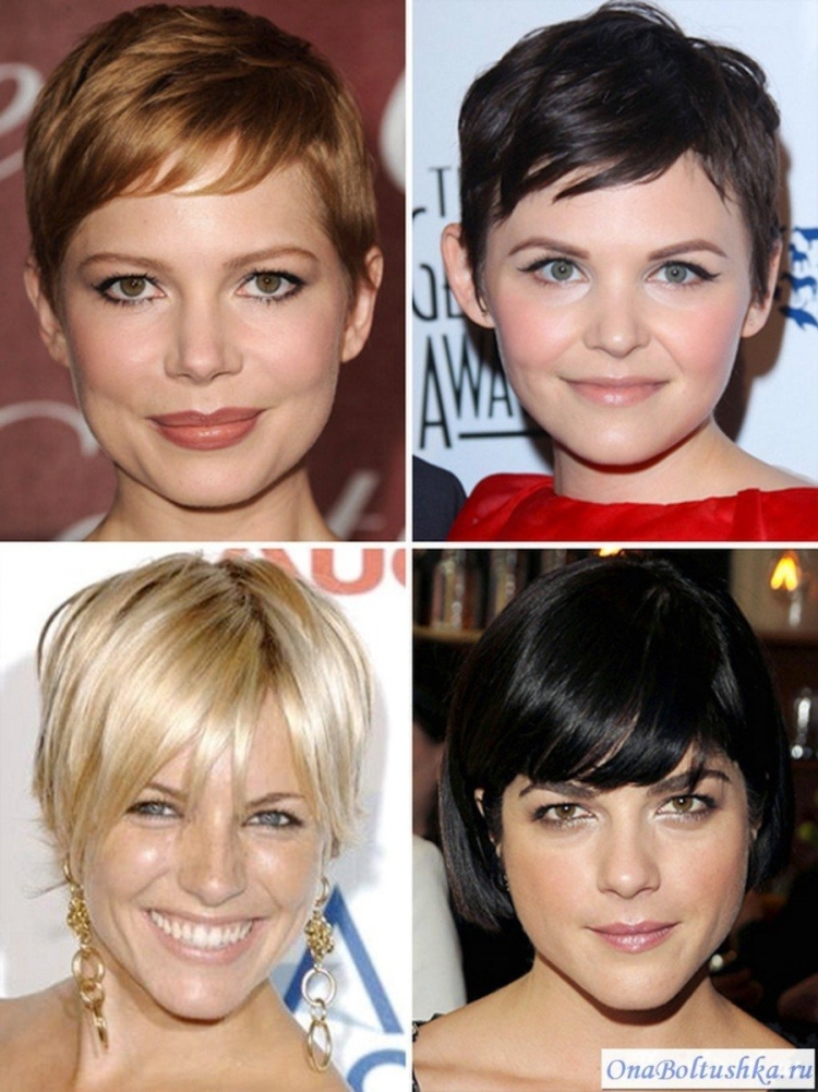 Короткие стрижки для квадратного лица