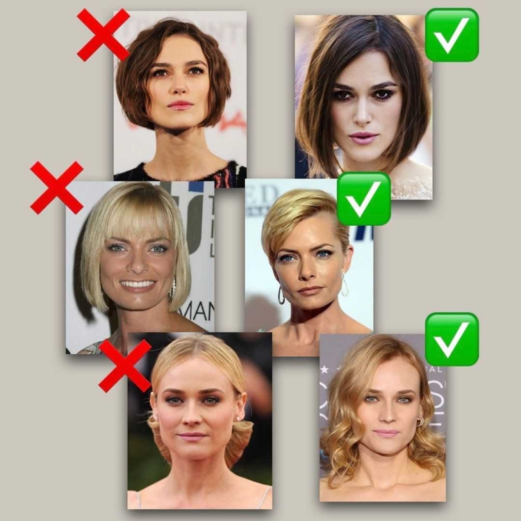 Стрижки по форме лица для женщин