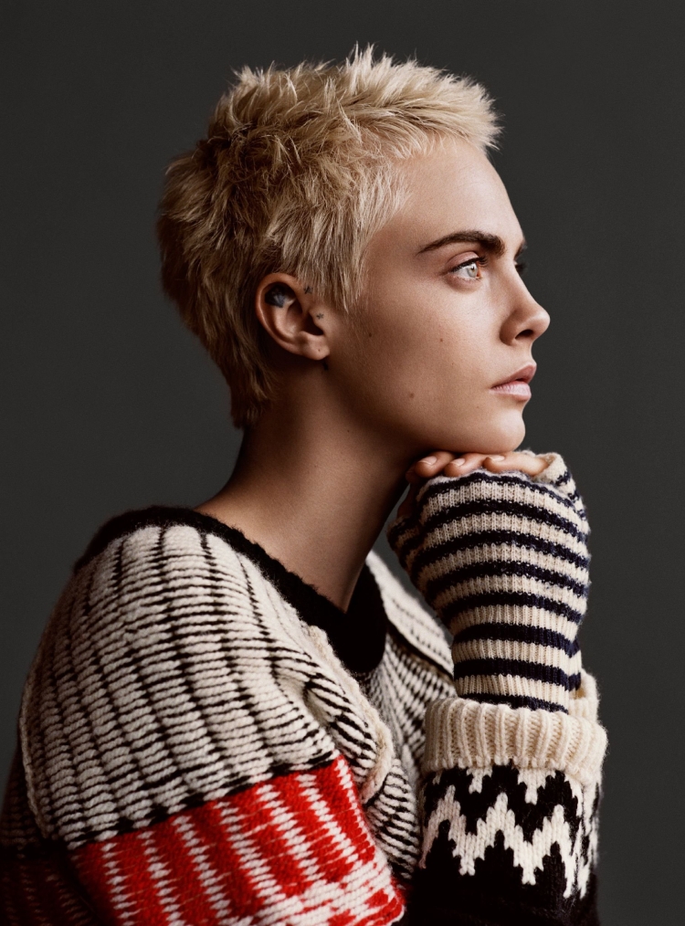 Cara Delevingne с короткой стрижкой