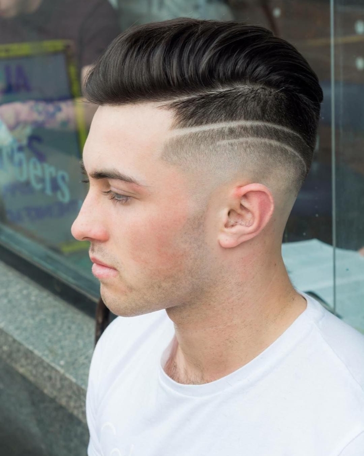 Модные стрижки мужские с полосками