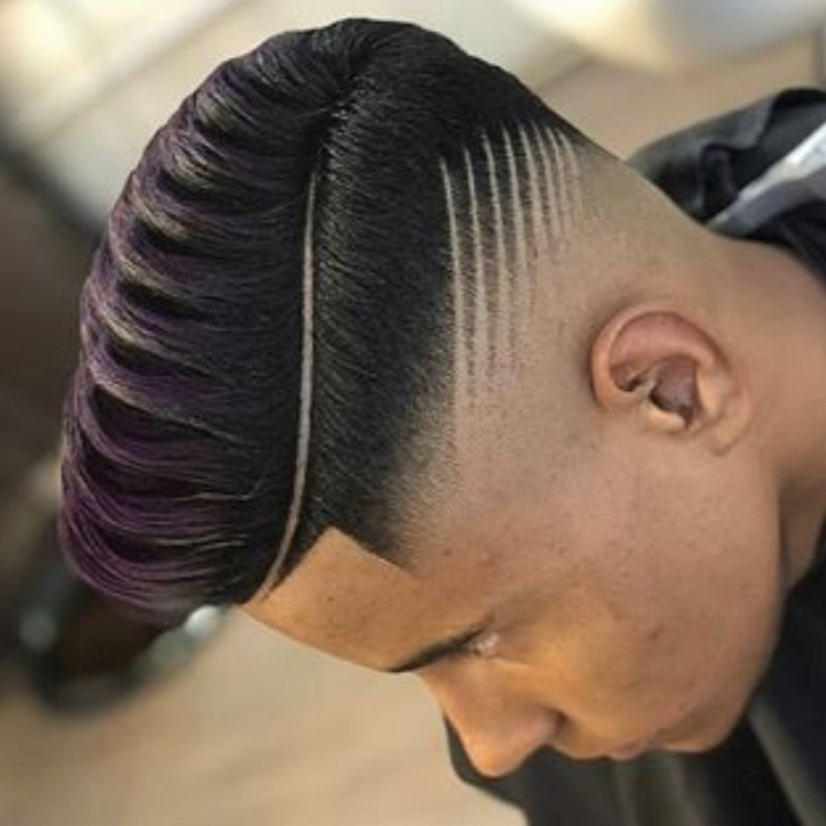 Полосы на голове стрижка мужская