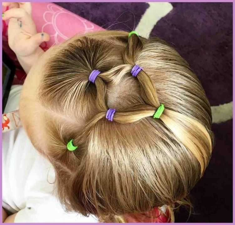 Детские прически с одной резинкой