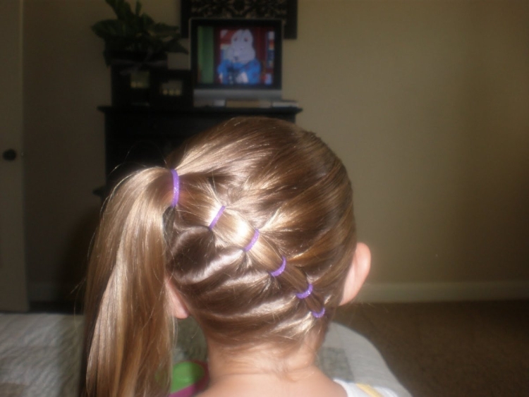 Прически с хвостиками 3 резиночками для девочек