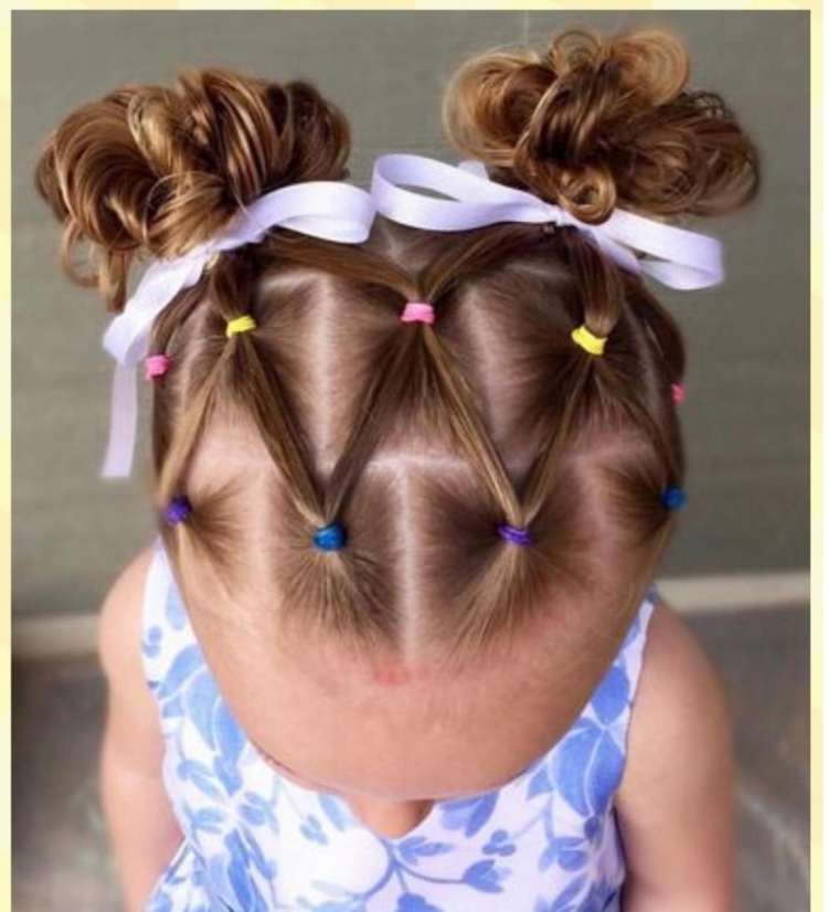 Причёски с резиночками для девочек