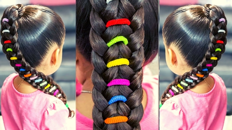 Причёски для девочек с резинками