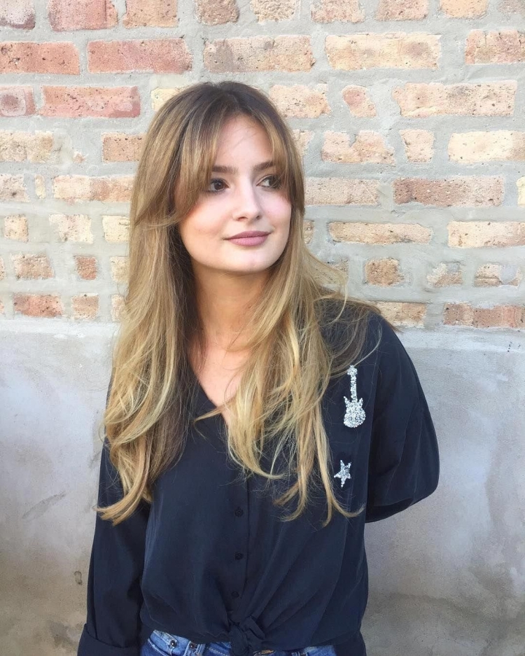 Curtain Bangs стрижка