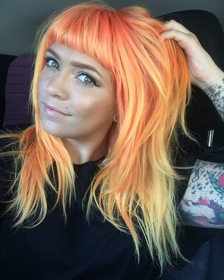 Рыжие ПРЯТКИ на светлых волосах