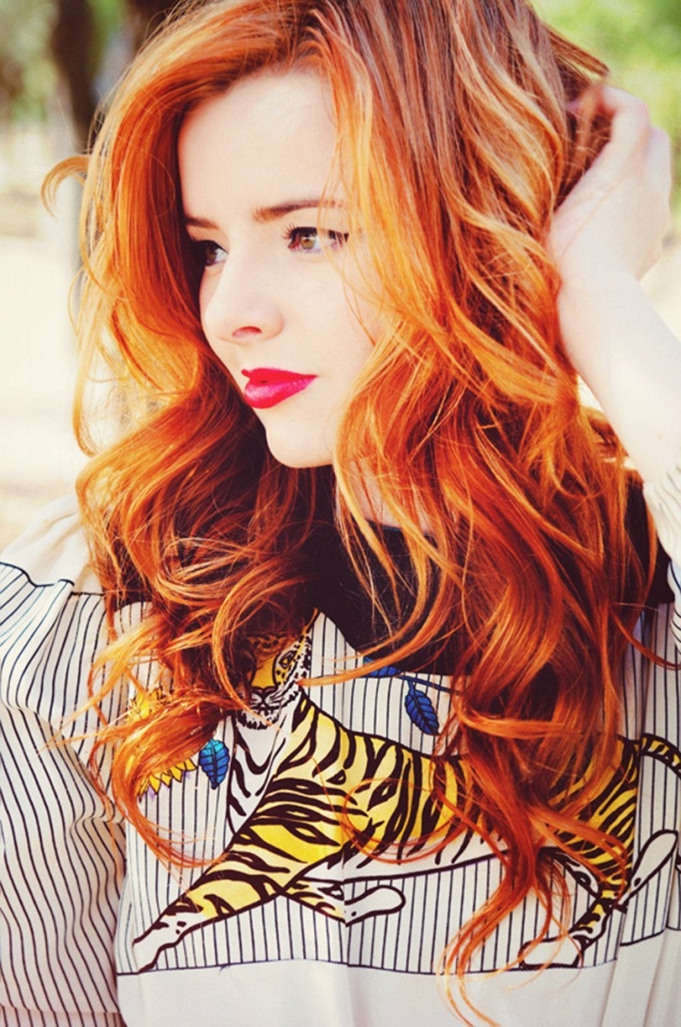 Колорирование на рыжие волосы