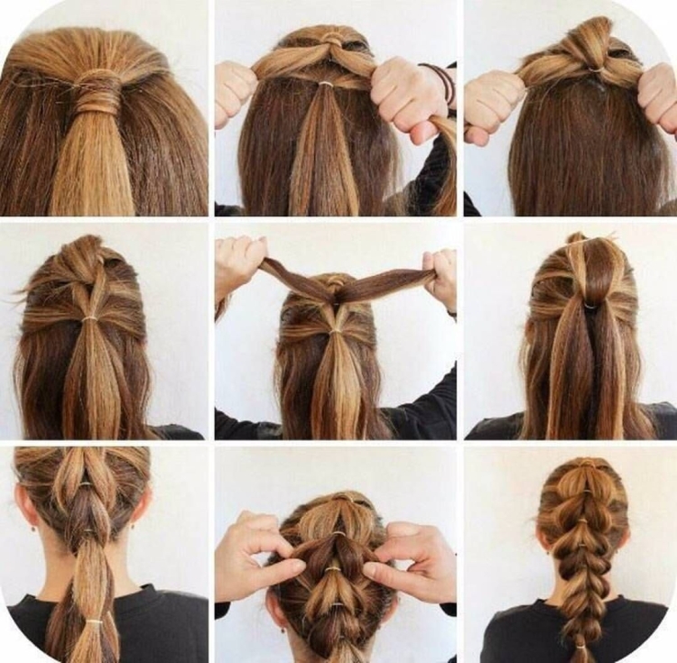 Причёски на средние волосы для девочек пошагово