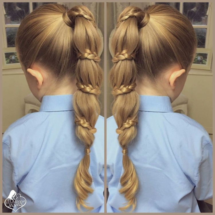 Причёски с резиночками на длинные волосы