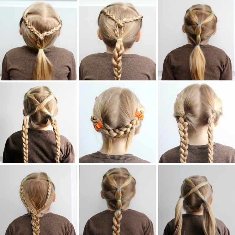 Простые прически для девочек пошагово