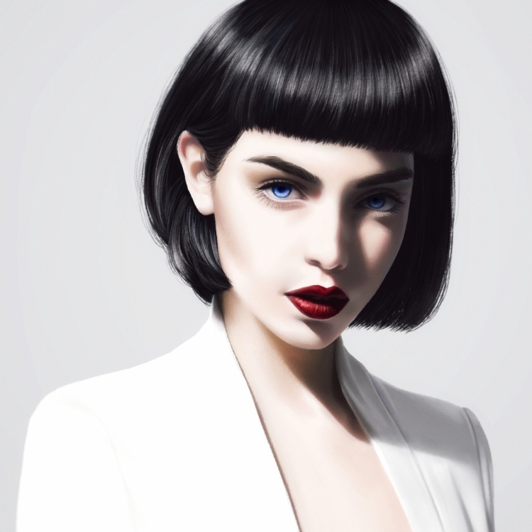 Стрижка паж без челки