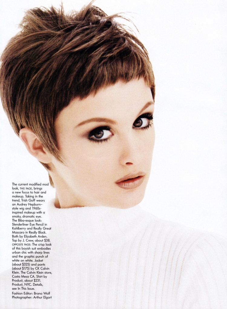 Короткие стрижки с выстриженной челкой