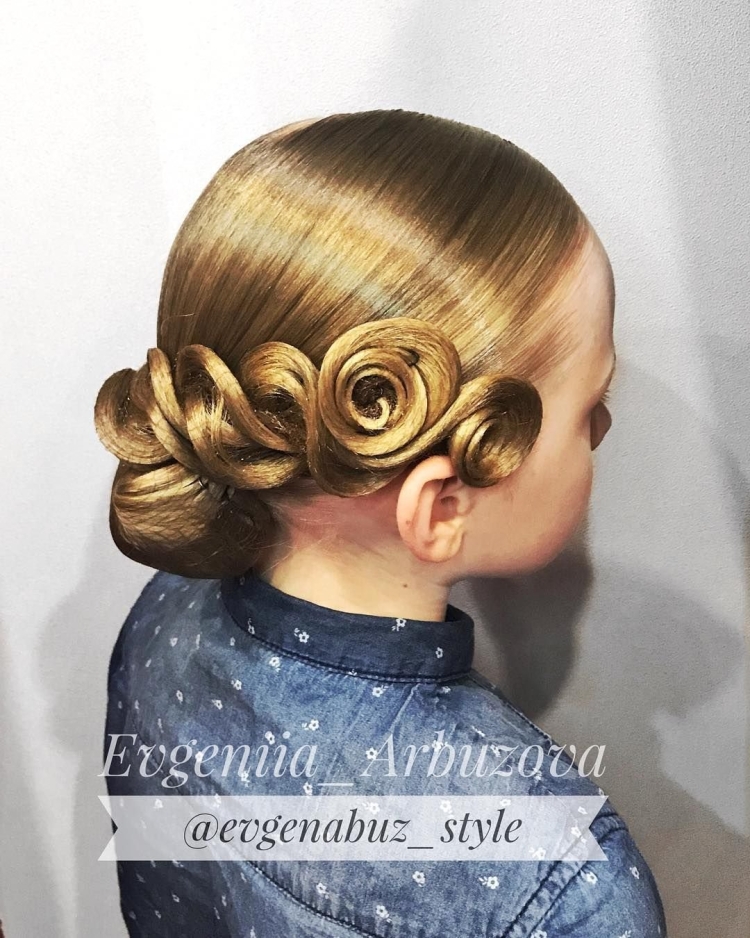Прически бальные танцы дети