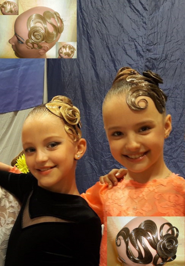 Прически бальные танцы дети